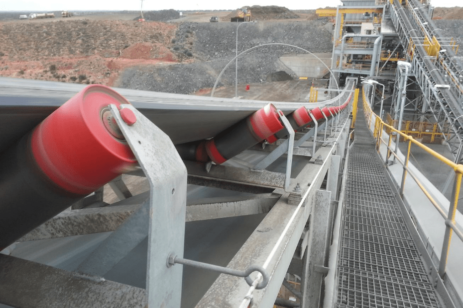 DYNA Engineering Conveyor Idler Rollers On-site